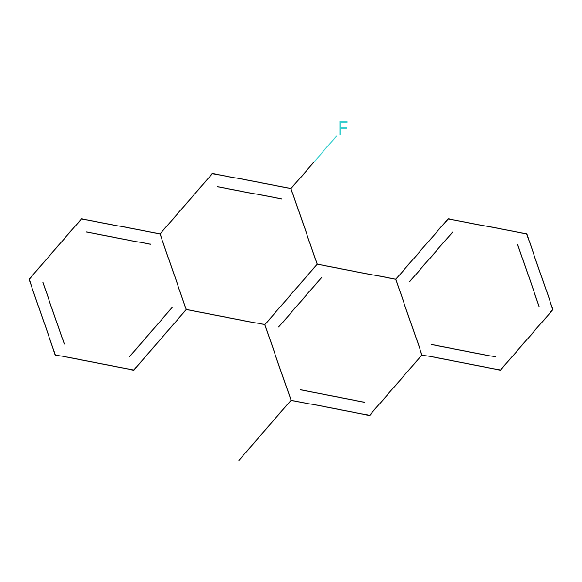 11-Fluoro-5-methylchrysene molecular structure, CAS 64977-49-7