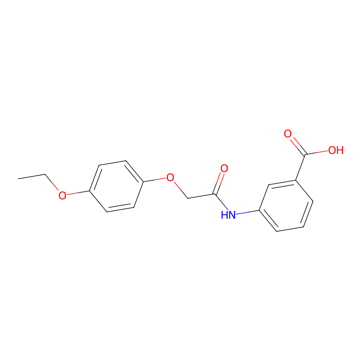 3-[[2-(4-ethoxyphenoxy)acetyl]amino]benzoic Acid molecular structure, CAS 649773-76-2