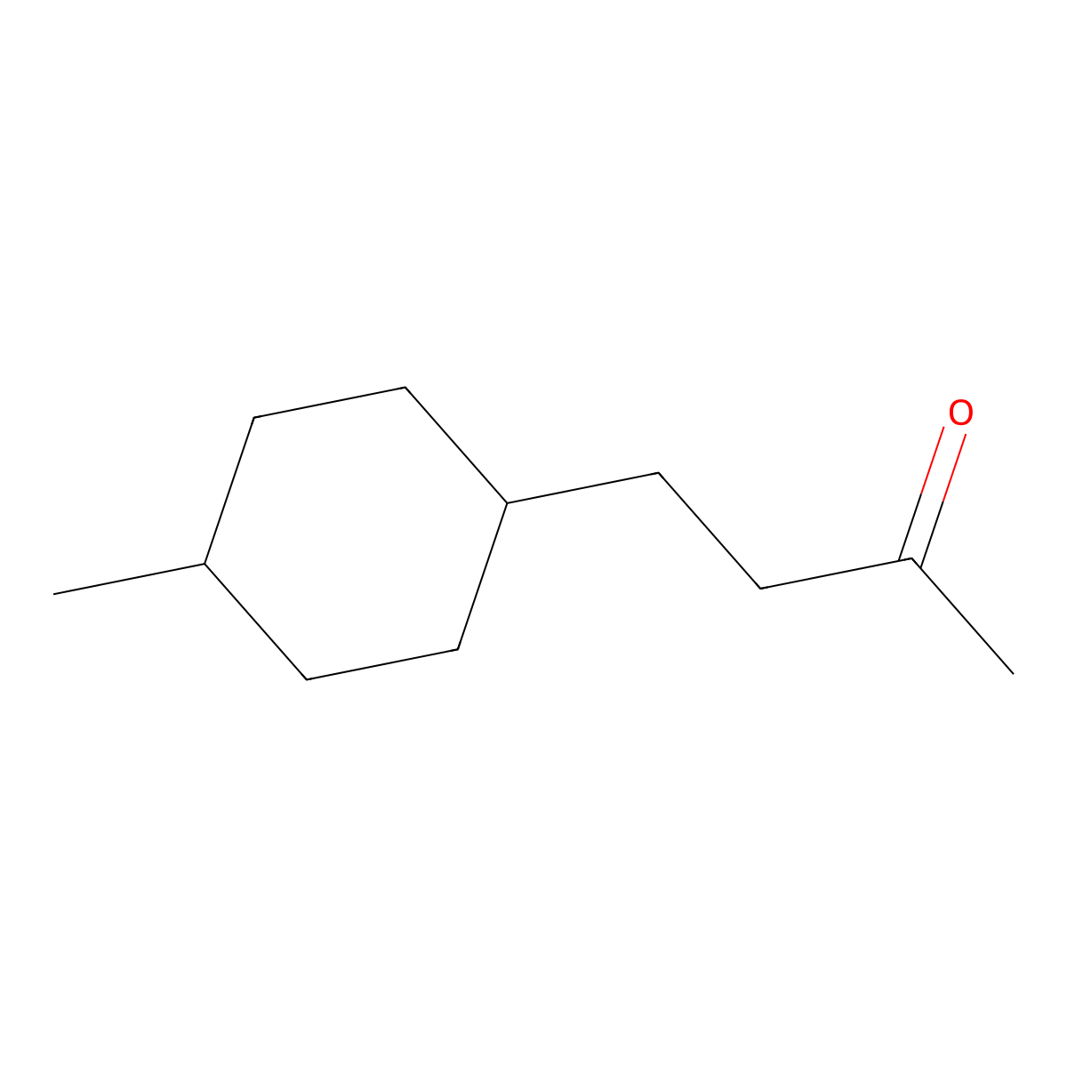 4-(4-Methylcyclohexyl)butan-2-one molecular structure, CAS 6498-32-4