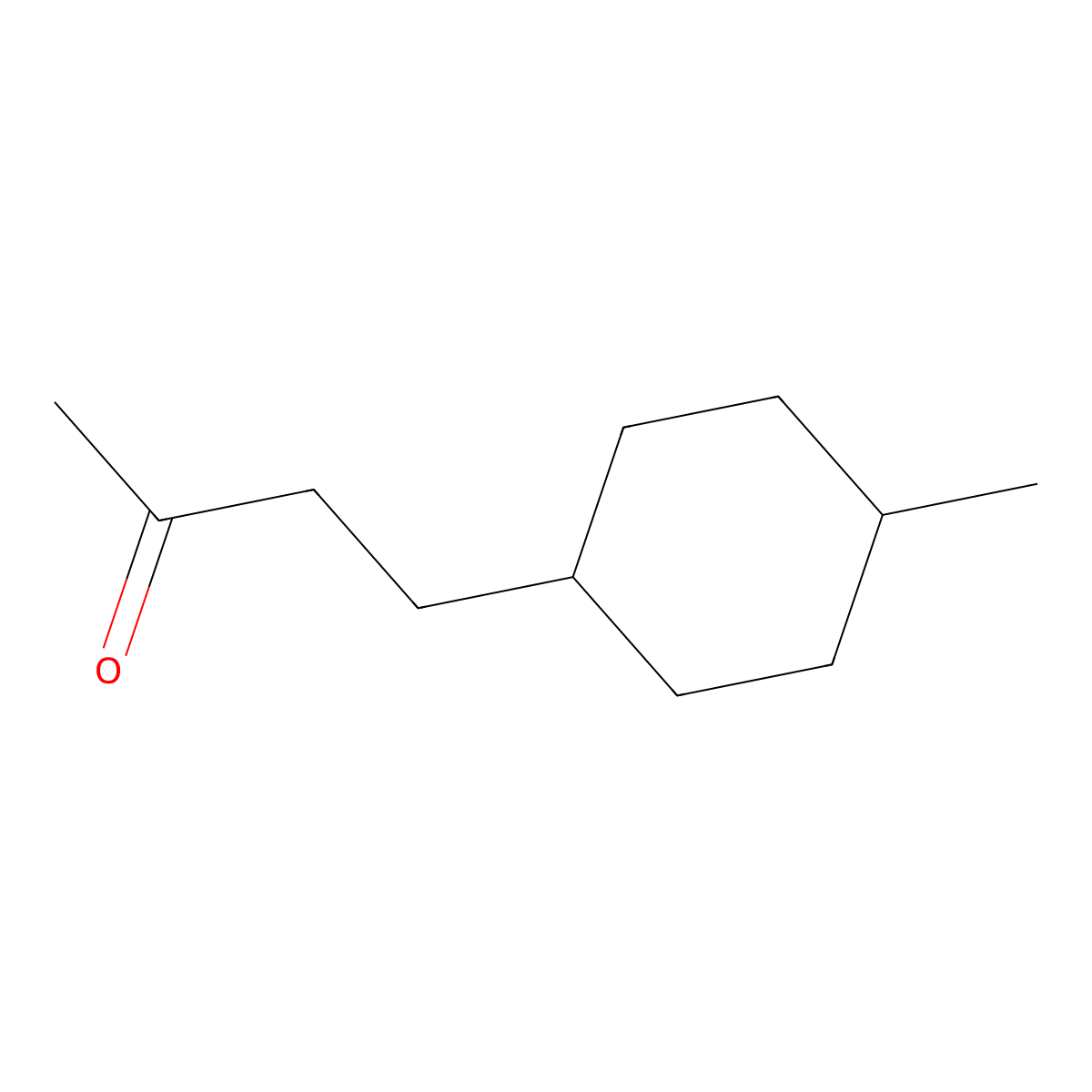 4-(4-Methylcyclohexyl)butan-2-one molecular structure, CAS 6498-32-4