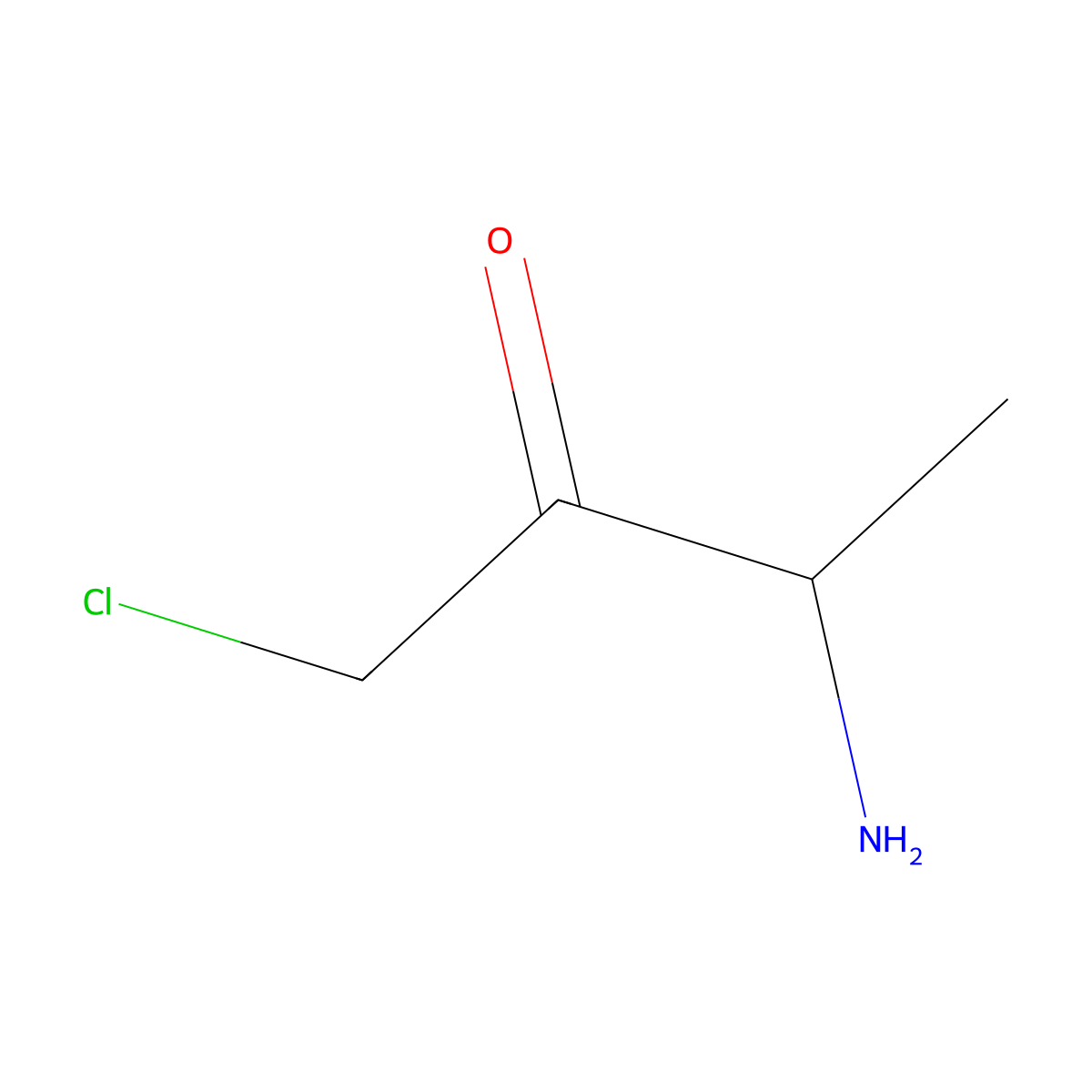 (3S)-3-amino-1-chlorobutan-2-one molecular structure, CAS 64981-26-6