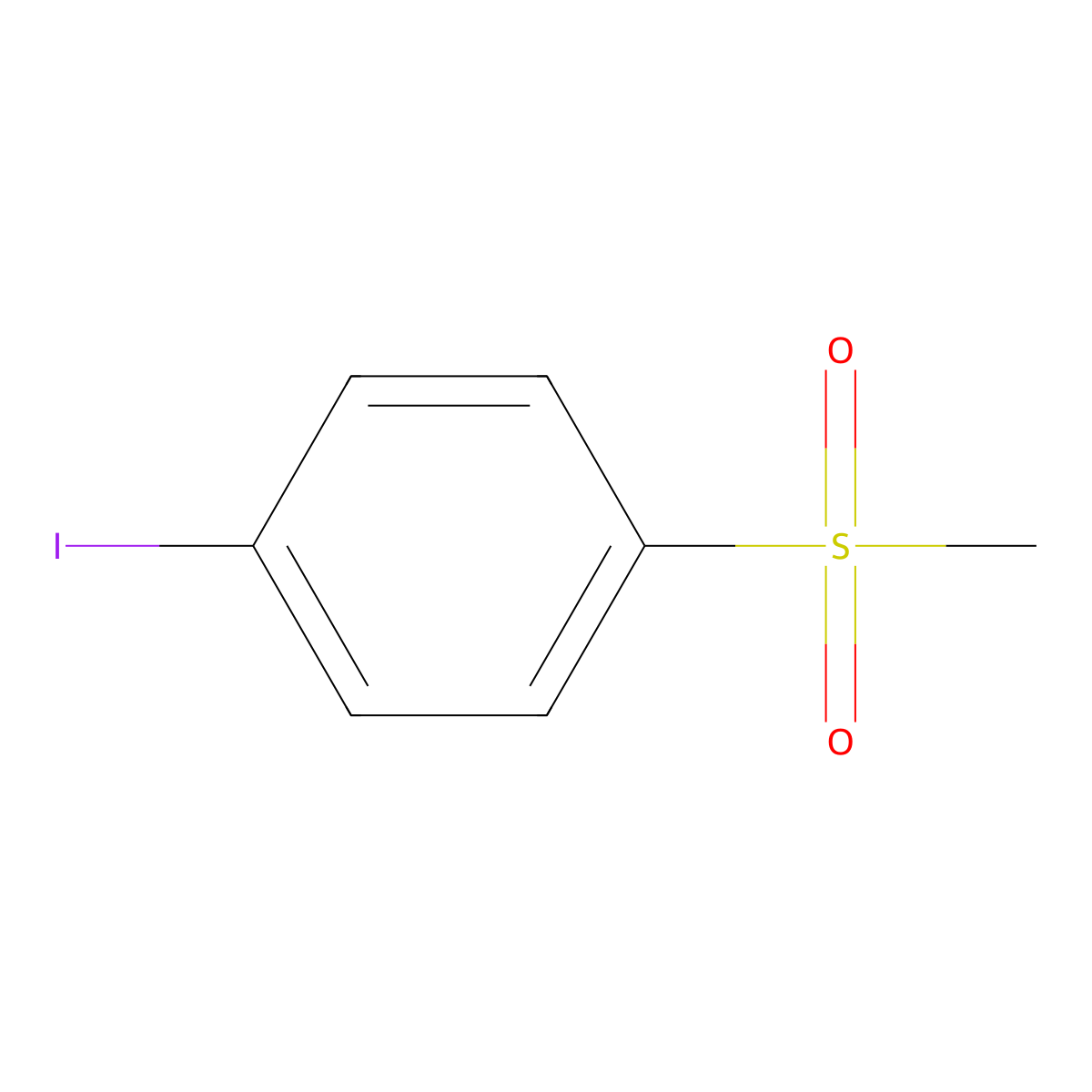 1-Iodo-4-(methylsulfonyl)benzene molecular structure, CAS 64984-08-3