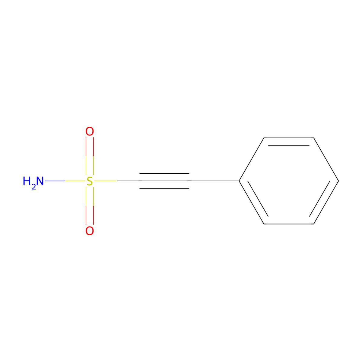 2-Phenylethynesulfonamide molecular structure, CAS 64984-31-2