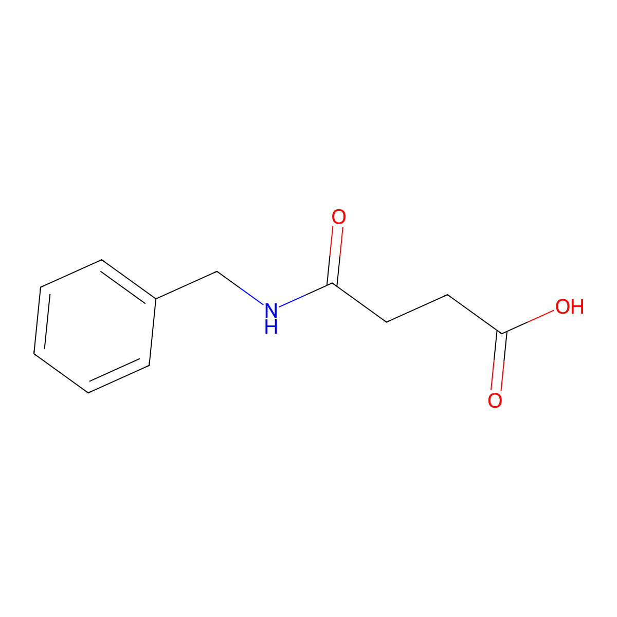 N-Benzyl-succinamic acid molecular structure, CAS 64984-60-7