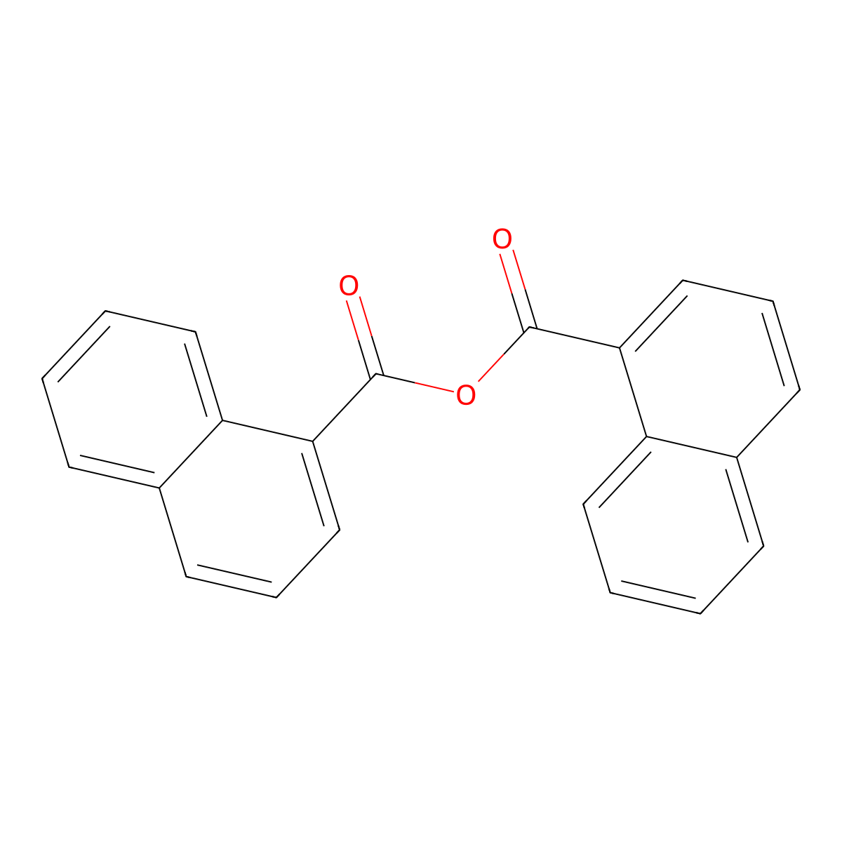 Naphthalene-1-carbonyl naphthalene-1-carboxylate molecular structure, CAS 64985-86-0