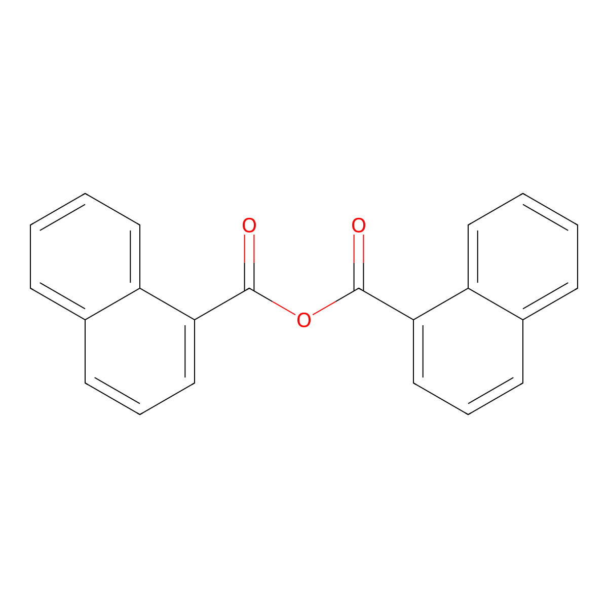 Naphthalene-1-carbonyl naphthalene-1-carboxylate molecular structure, CAS 64985-86-0