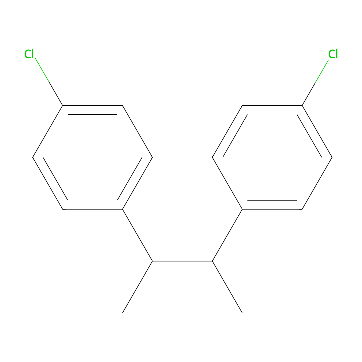 4,4'-((2R,3S)-Butane-2,3-diyl)bis(chlorobenzene) molecular structure, CAS 64985-93-9