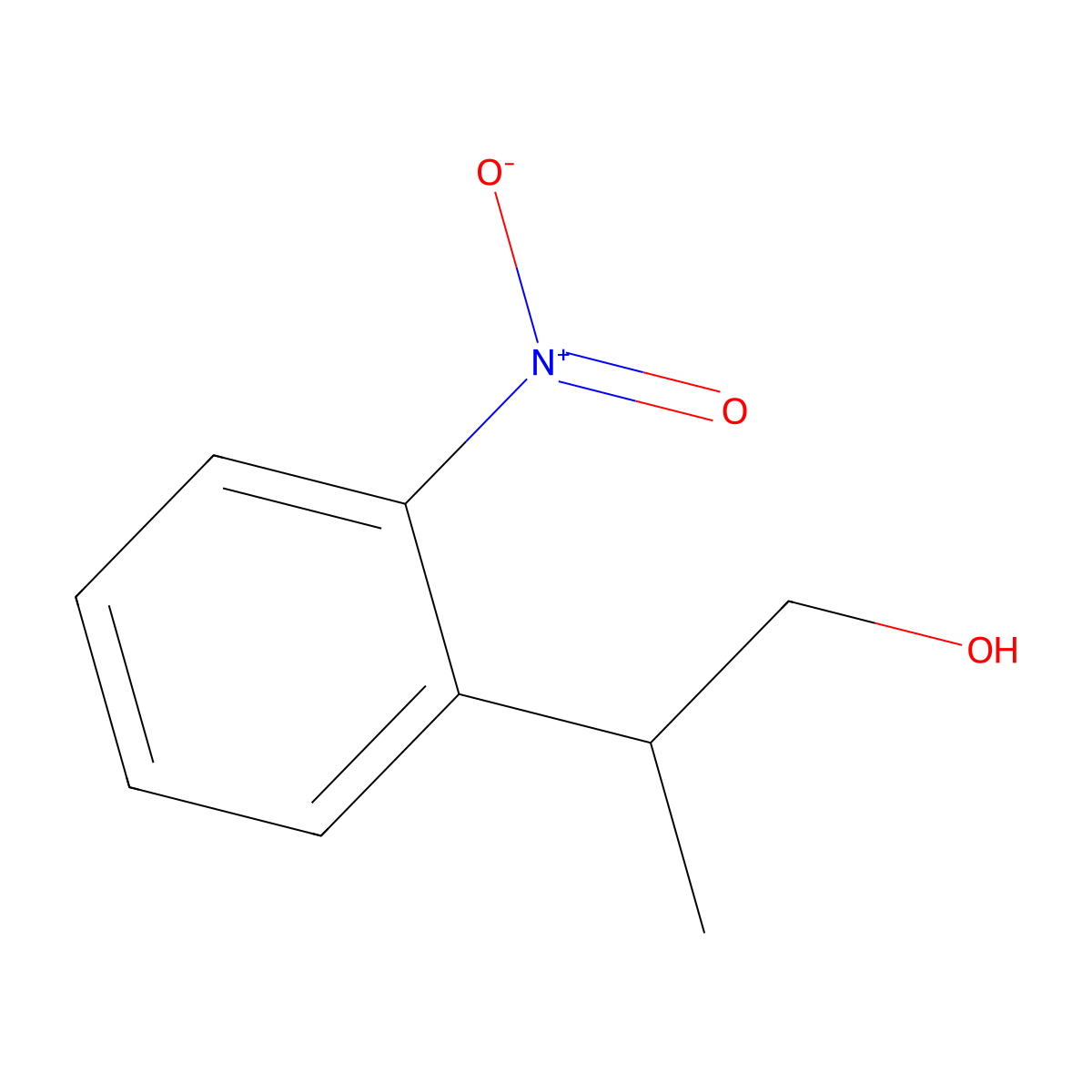 2-(2-Nitrophenyl)propan-1-ol molecular structure, CAS 64987-77-5