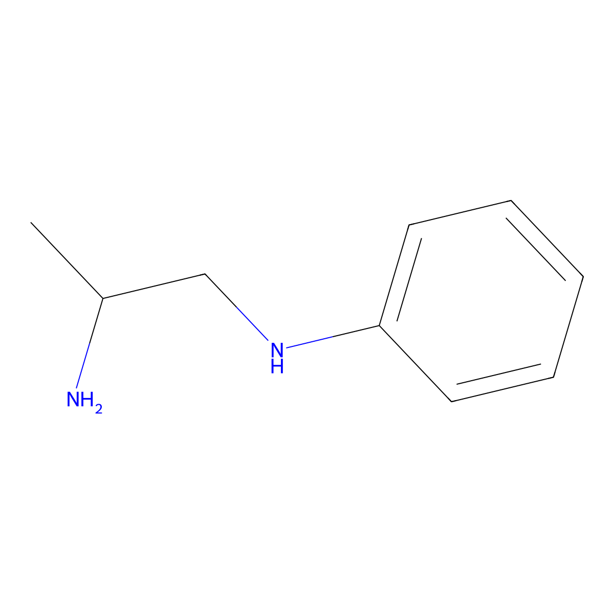 N-Phenylpropane-1,2-diamine molecular structure, CAS 6499-72-5