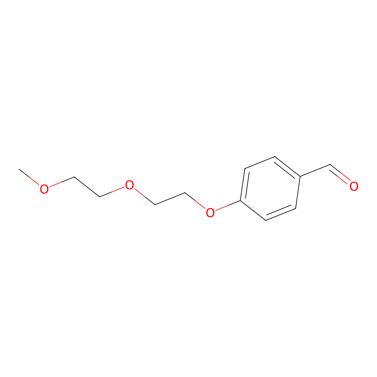 4-(2-(2-Methoxyethoxy)ethoxy)benzaldehyde molecular structure, CAS 64994-51-0