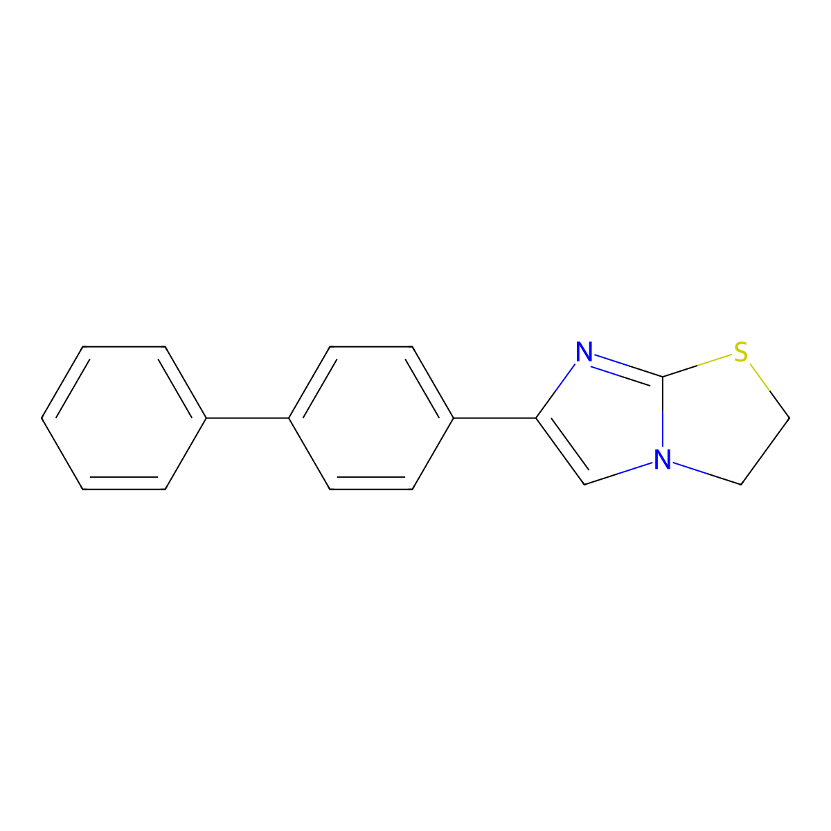 6-([1,1'-Biphenyl]-4-yl)-2,3-dihydroimidazo[2,1-b][1,3]thiazole molecular structure, CAS 64997-27-9