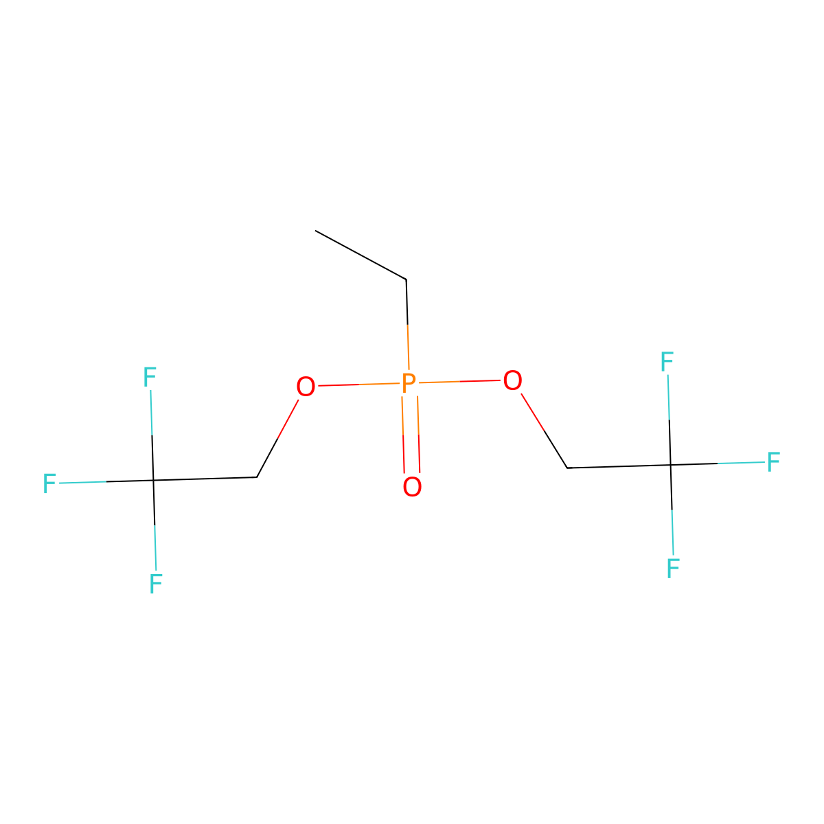 Bis-trifluoromethyl Ethylphosphonate molecular structure, CAS 650-16-8