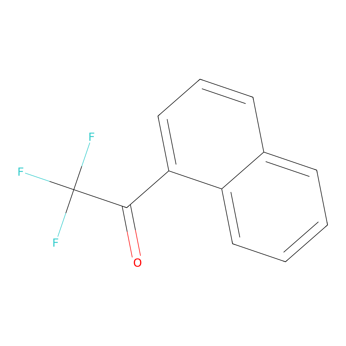 2,2,2-Trifluoro-1-(naphthalen-1-yl)ethan-1-one molecular structure, CAS 6500-37-4