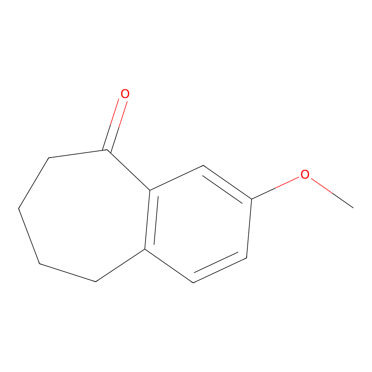 3-Methoxy-6,7,8,9-tetrahydro-5H-benzo[7]annulen-5-one molecular structure, CAS 6500-62-5