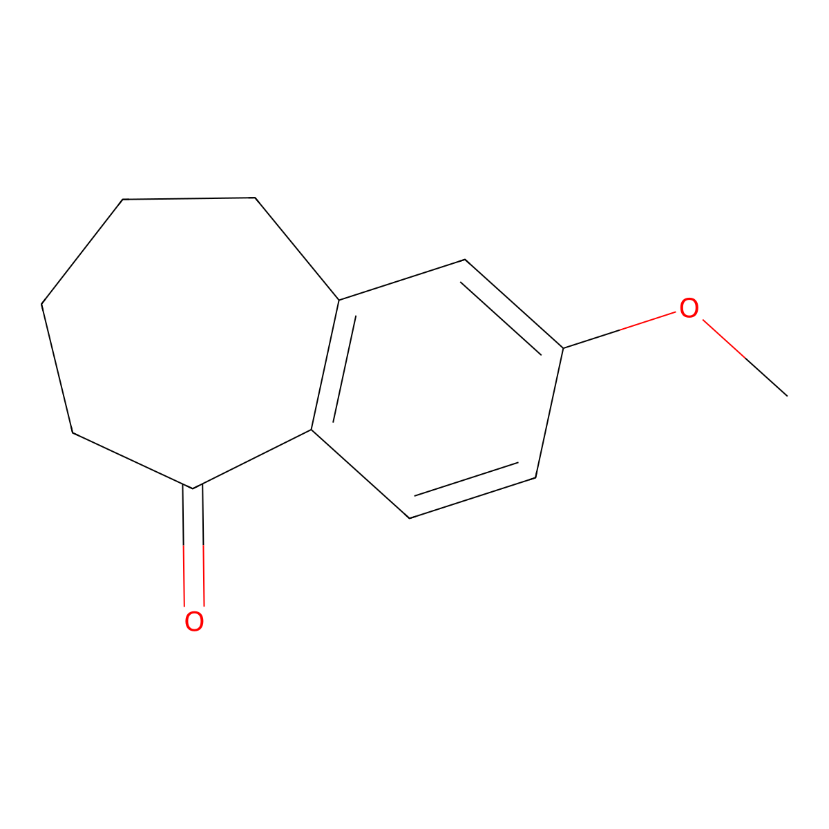 2-Methoxy-6,7,8,9-tetrahydro-benzocyclohepten-5-one molecular structure, CAS 6500-65-8