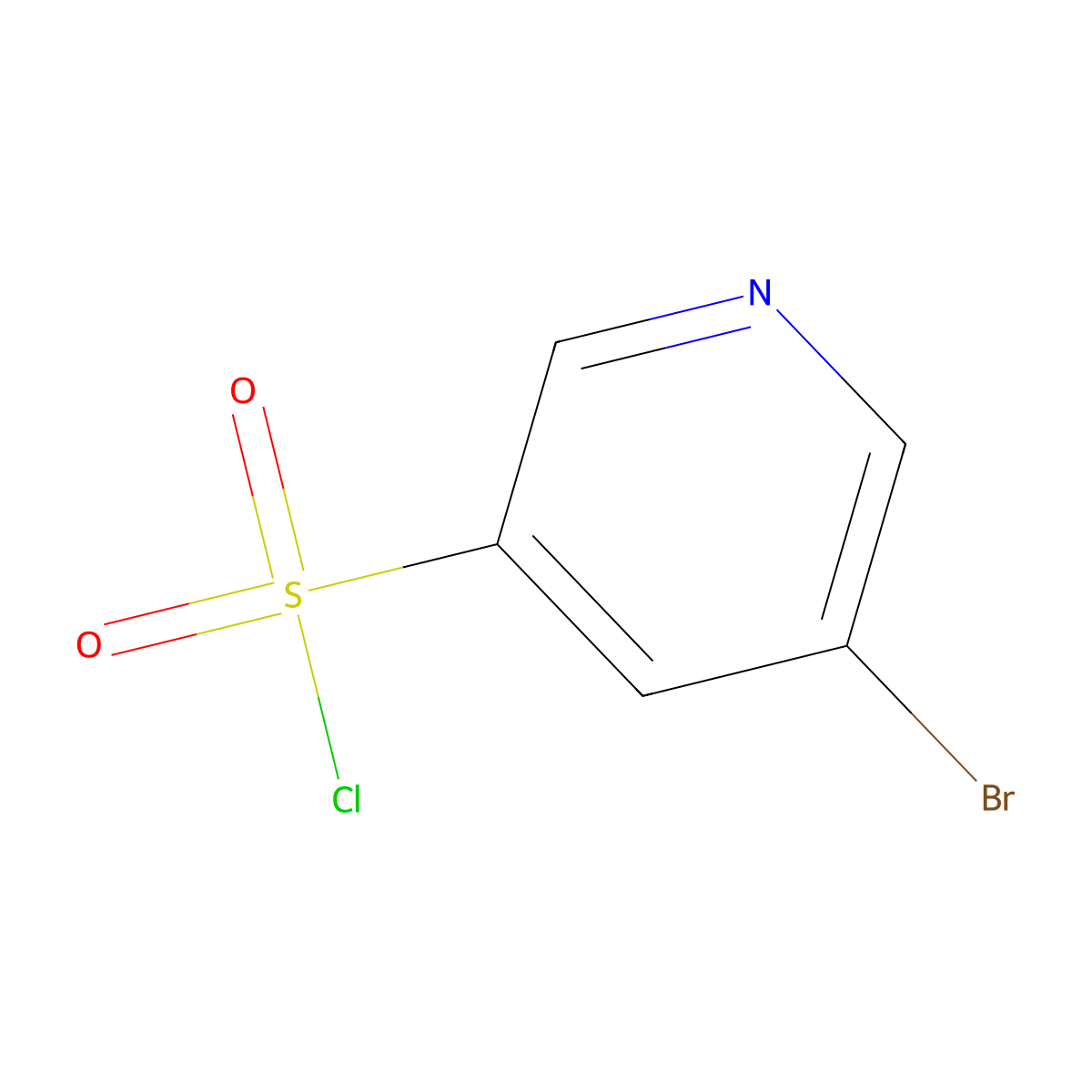 5-Bromopyridine-3-sulfonyl chloride molecular structure, CAS 65001-21-0
