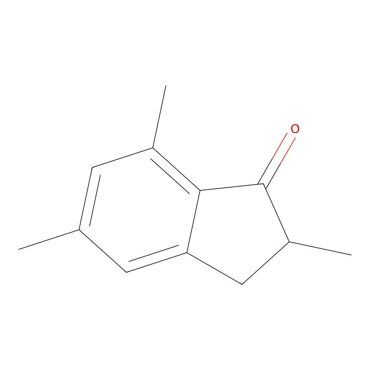 2,5,7-Trimethyl-1-indanone molecular structure, CAS 65001-59-4