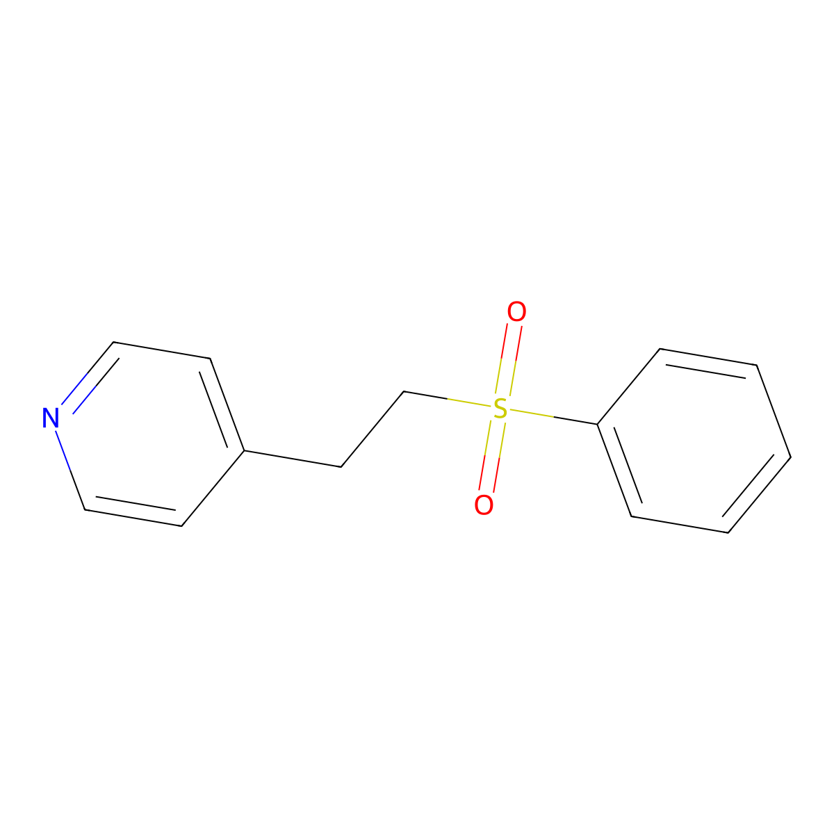 4-[2-(Benzenesulfonyl)ethyl]pyridine molecular structure, CAS 65003-03-4