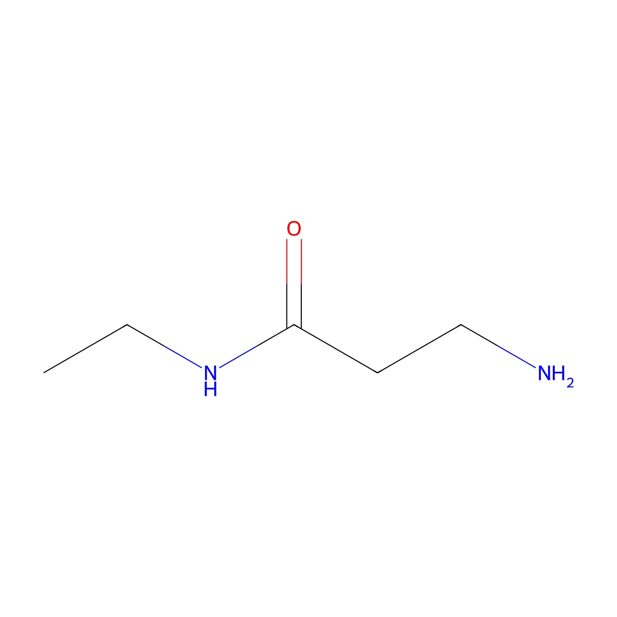 3-Amino-N-ethylpropanamide molecular structure, CAS 65006-87-3