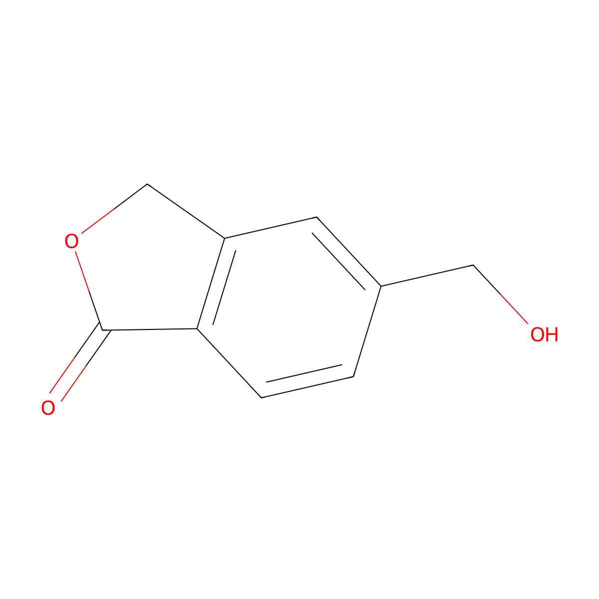 5-(Hydroxymethyl)-1,3-dihydro-2-benzofuran-1-one molecular structure, CAS 65006-89-5
