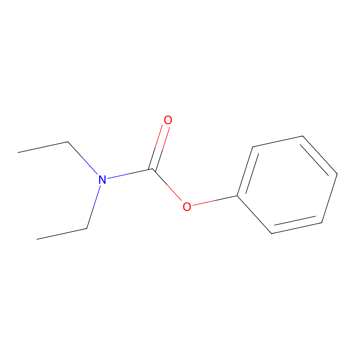 Phenyl diethylcarbamate molecular structure, CAS 65009-00-9