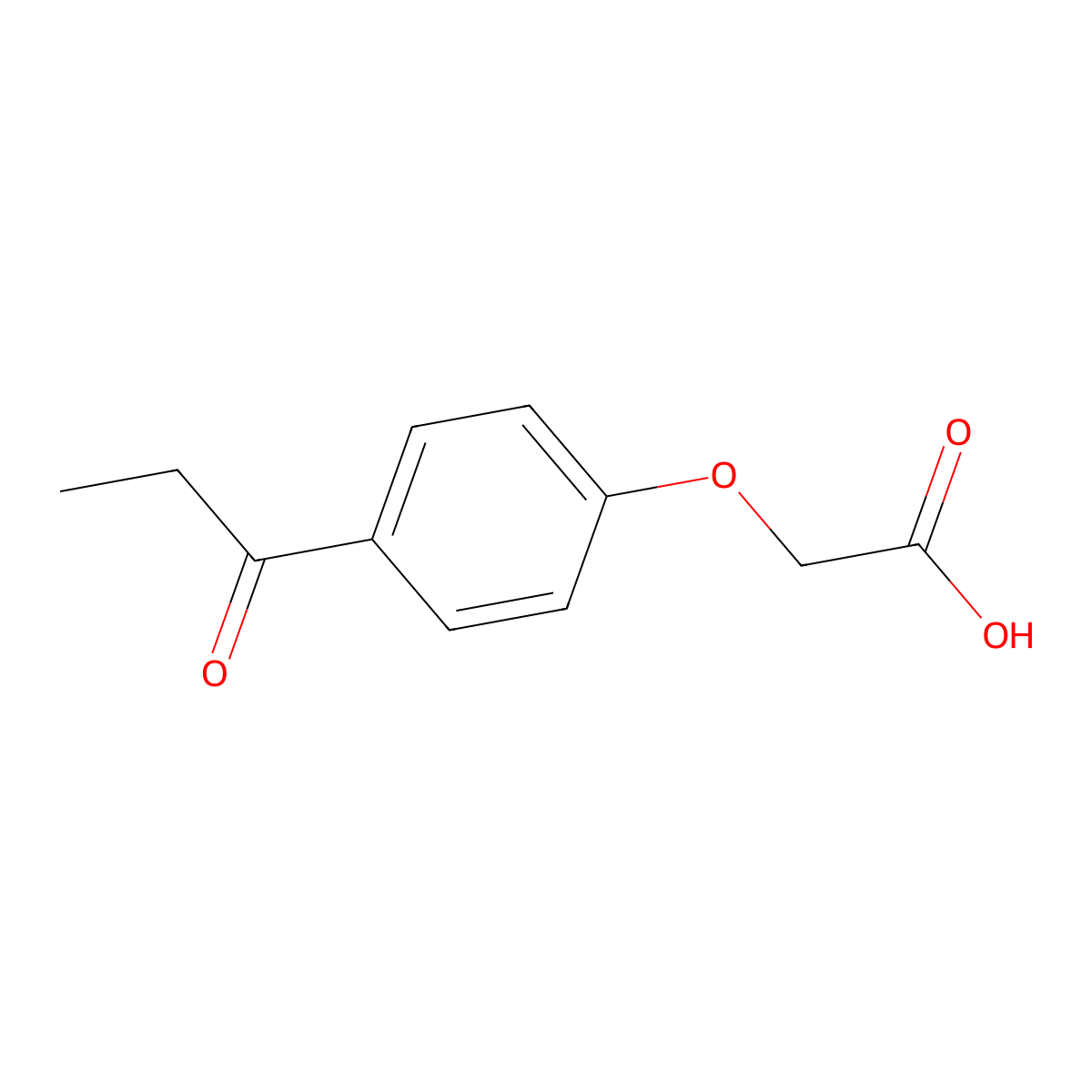 (4-Propionyl-phenoxy)-acetic acid molecular structure, CAS 6501-31-1
