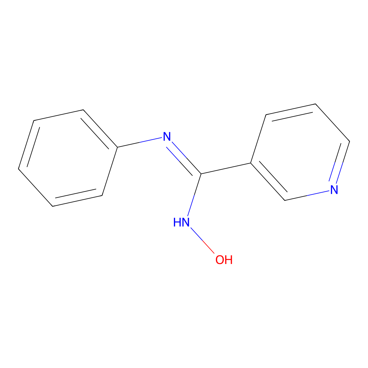 N'-Hydroxy-N-phenyl-3-pyridinecarboximidamide molecular structure, CAS 65010-68-6