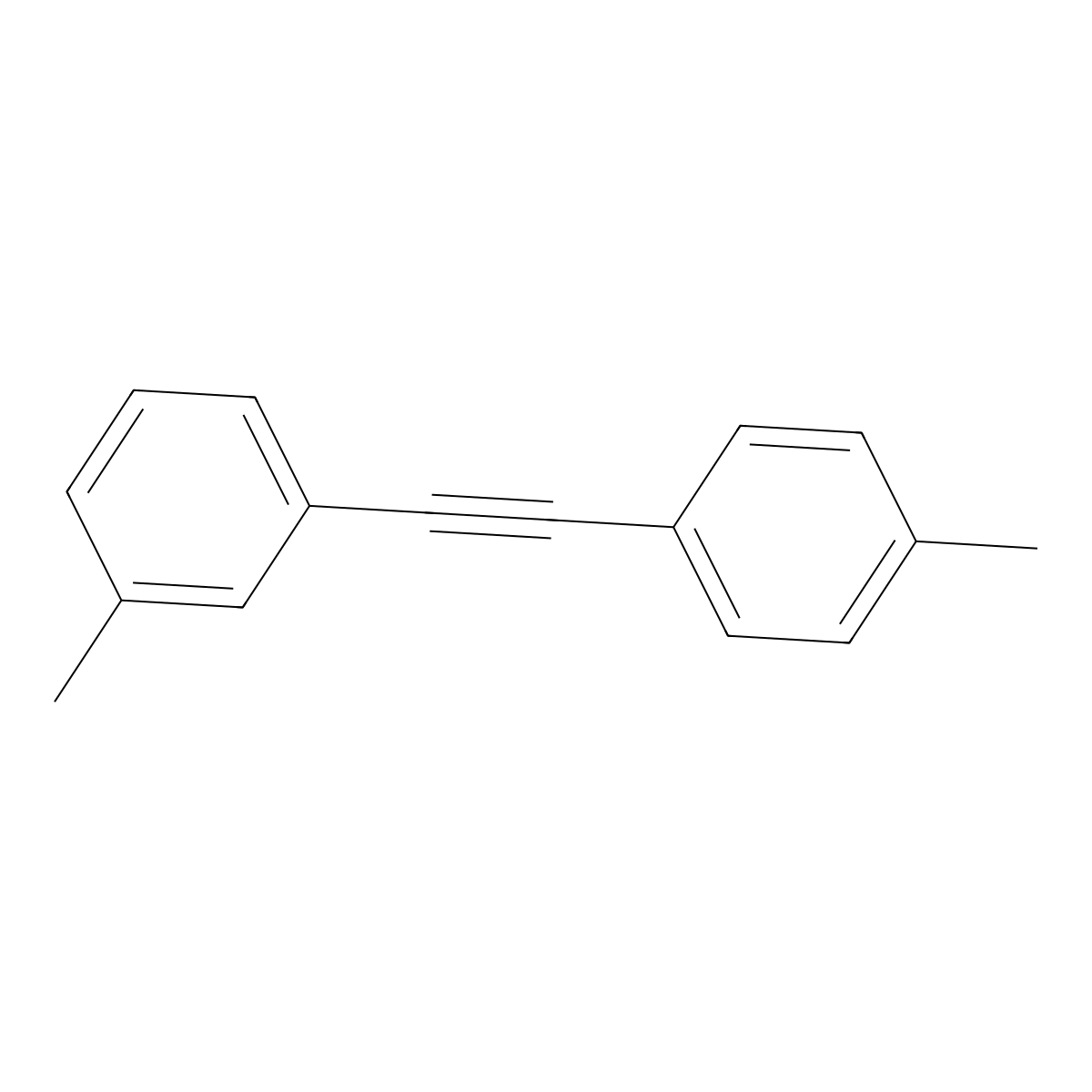 1-Methyl-3-[(4-methylphenyl)ethynyl]benzene molecular structure, CAS 65016-20-8
