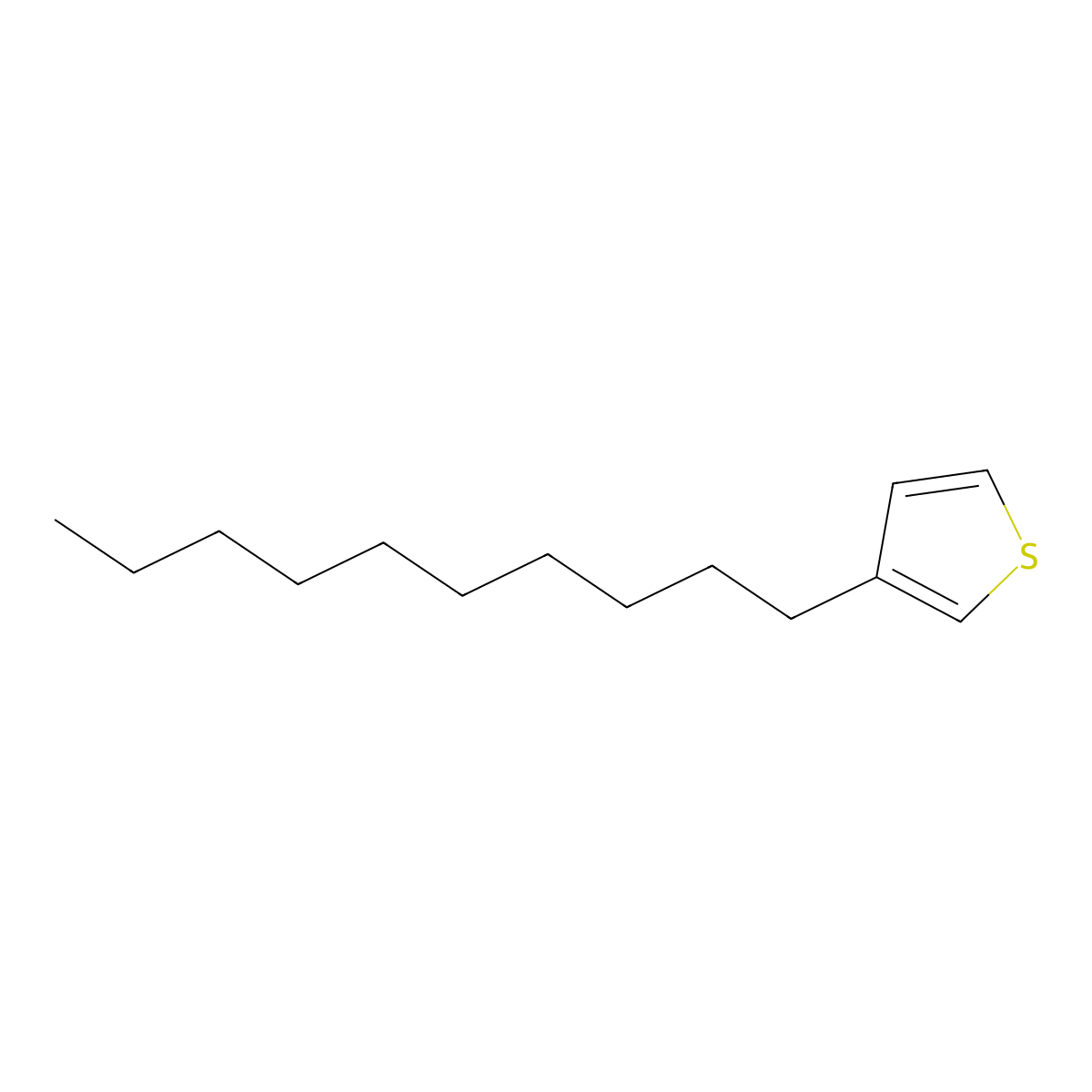 3-Decylthiophene molecular structure, CAS 65016-55-9