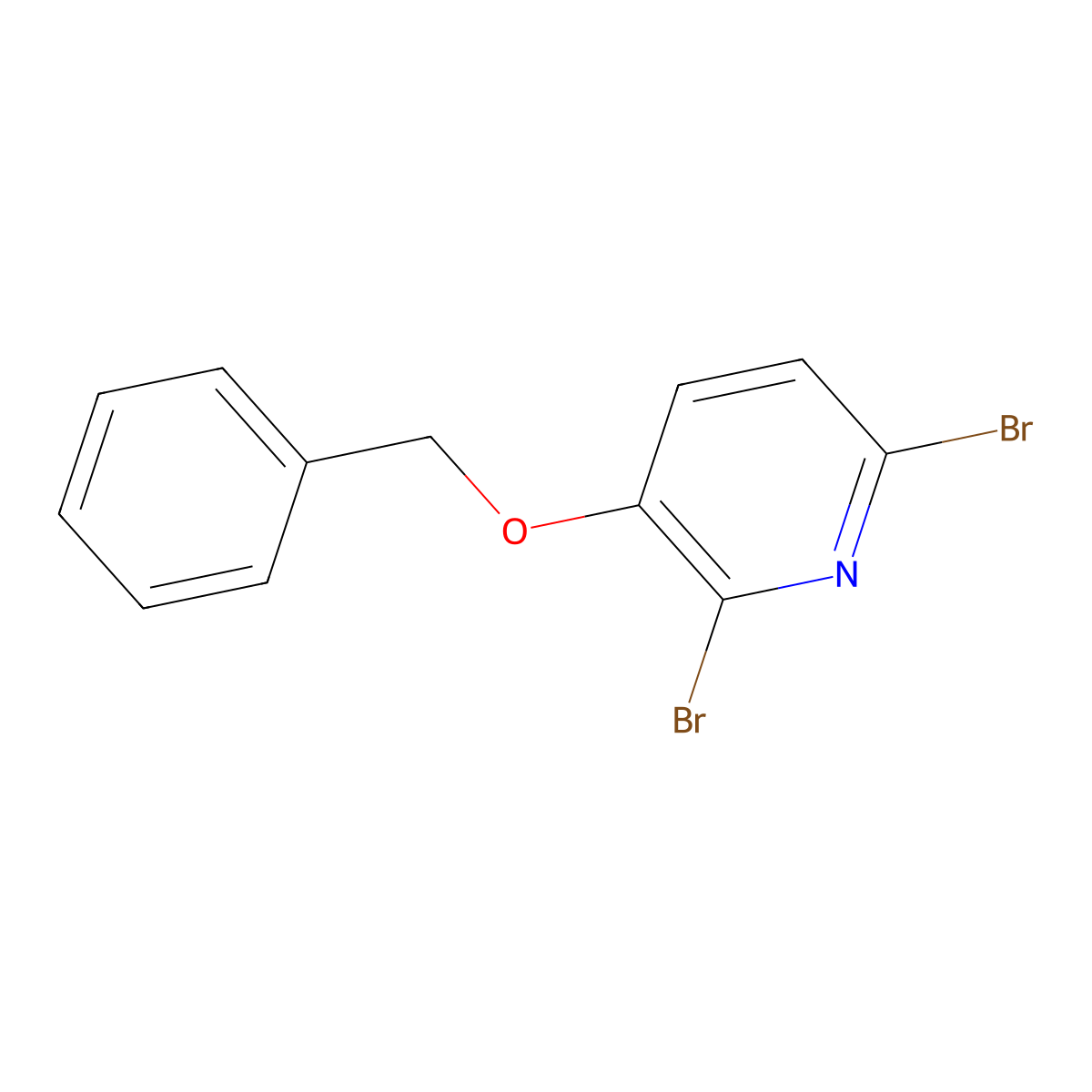 3-(Benzyloxy)-2,6-dibromopyridine molecular structure, CAS 65017-43-8