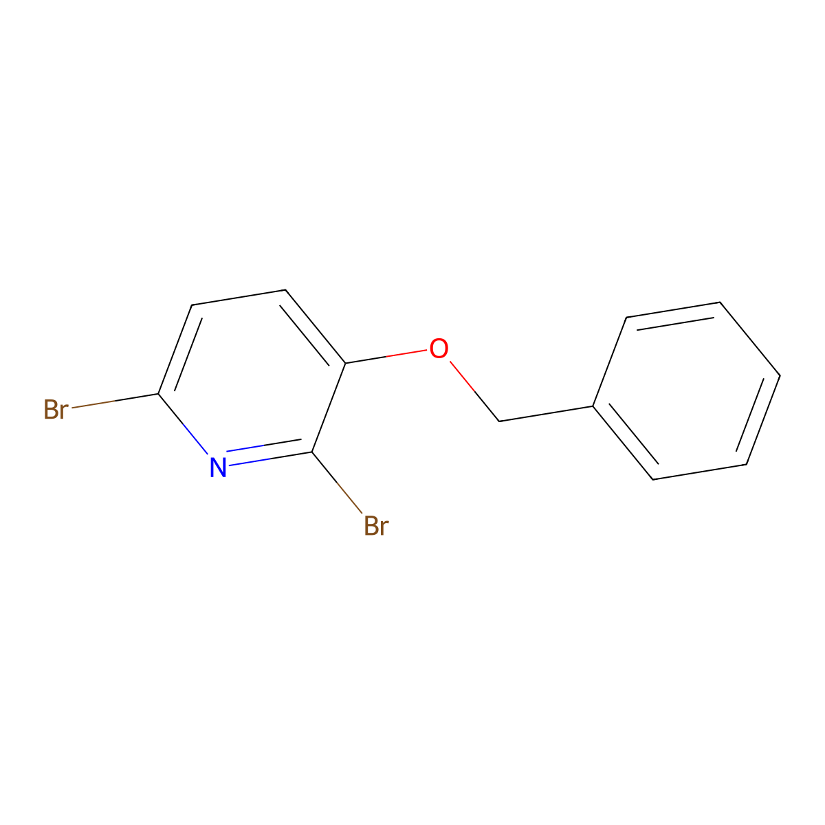 3-(Benzyloxy)-2,6-dibromopyridine molecular structure, CAS 65017-43-8