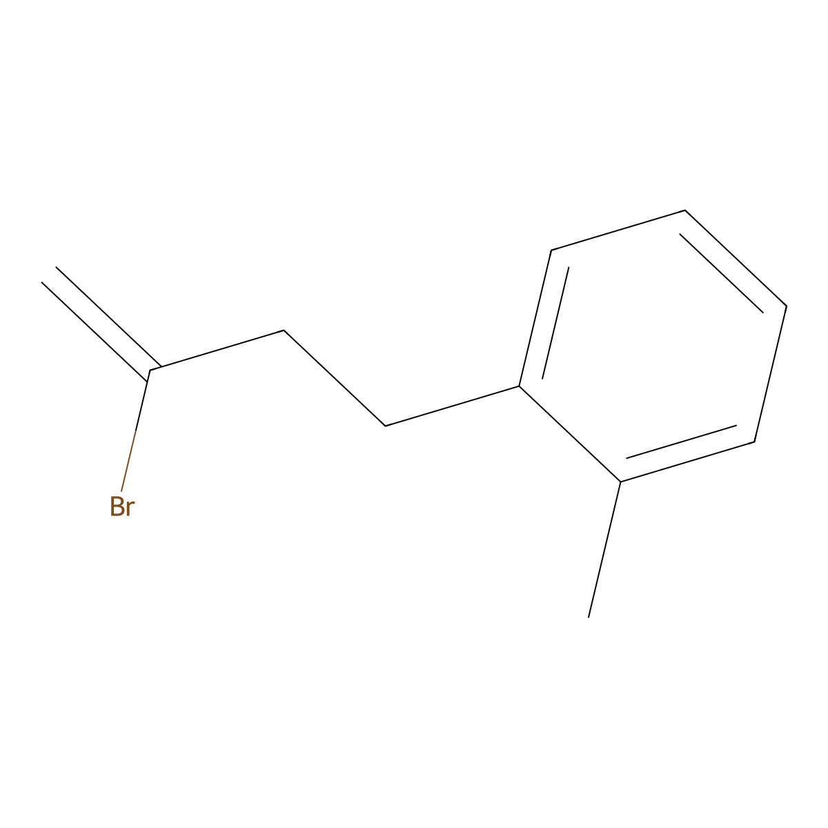 2-Bromo-4-(2-methylphenyl)-1-butene molecular structure, CAS 6502-17-6