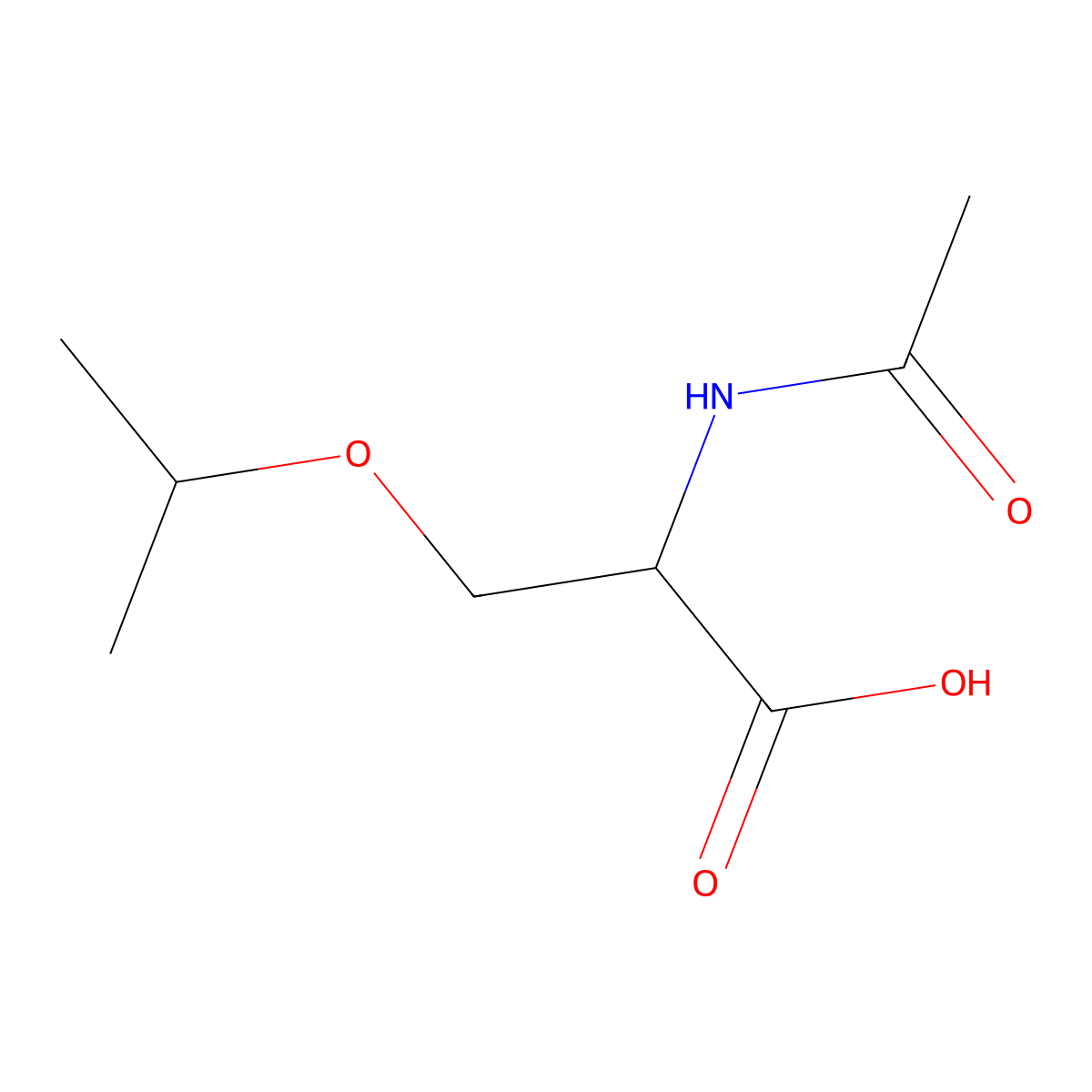 N-Acetyl-O-isopropylserine molecular structure, CAS 65022-12-0
