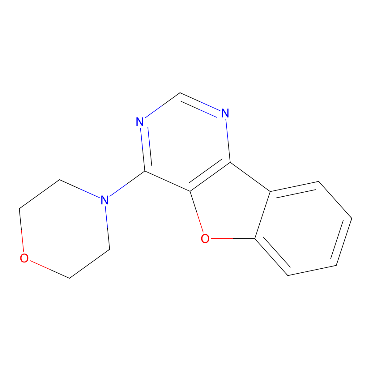 4-(Morpholin-4-yl)[1]benzofuro[3,2-d]pyrimidine molecular structure, CAS 65023-78-1