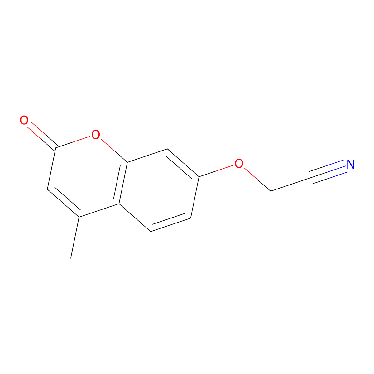 [(4-methyl-2-oxo-2H-chromen-7-yl)oxy]acetonitrile molecular structure, CAS 65031-15-4