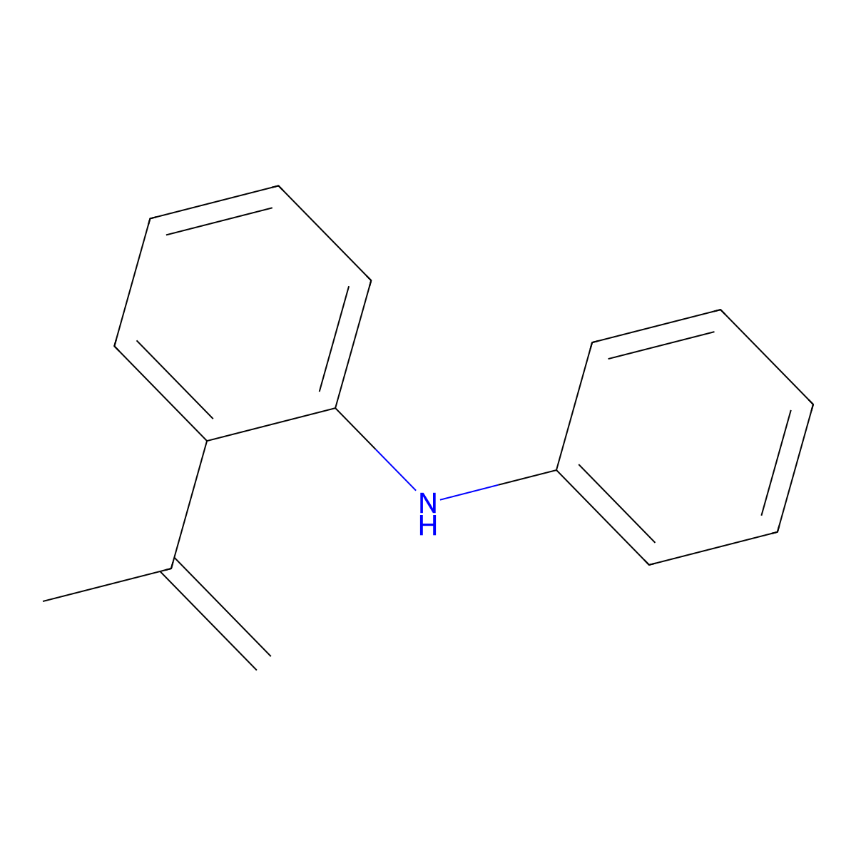 N-Phenyl-2-(prop-1-en-2-yl)aniline molecular structure, CAS 65036-79-5