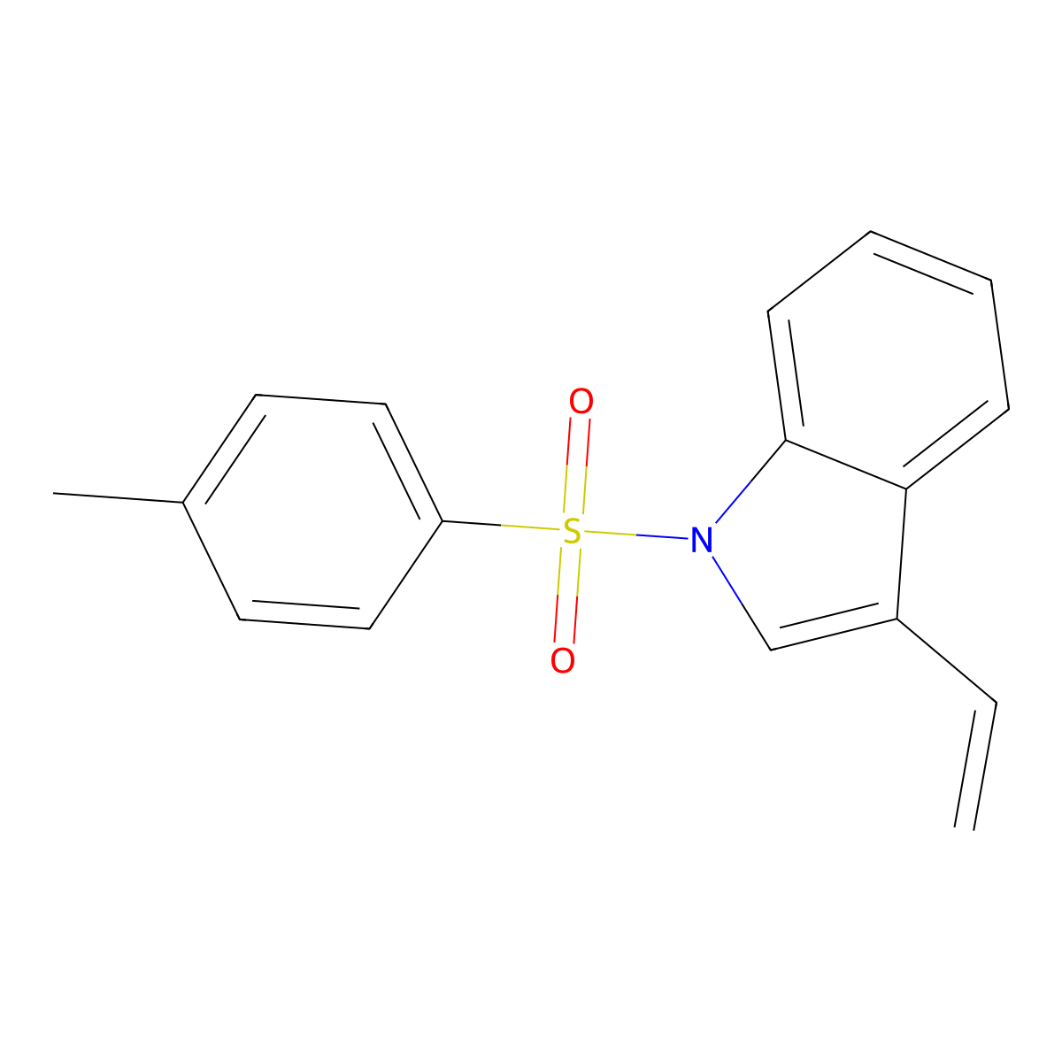 1-Tosyl-3-vinyl-1H-indole molecular structure, CAS 65037-62-9