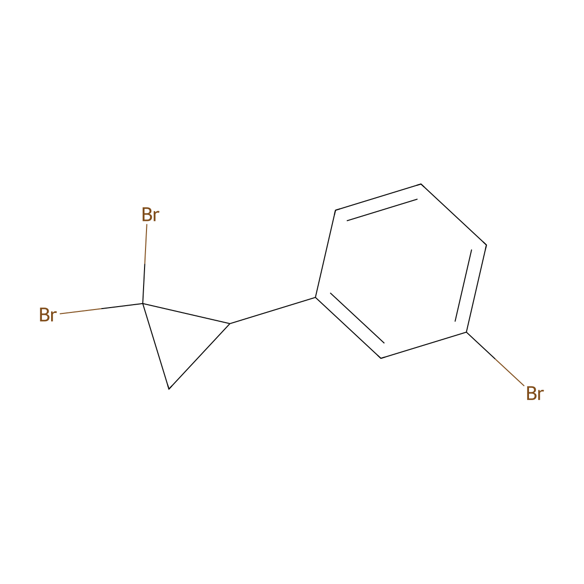 1-Bromo-3-(2,2-dibromocyclopropyl)benzene molecular structure, CAS 65038-18-8