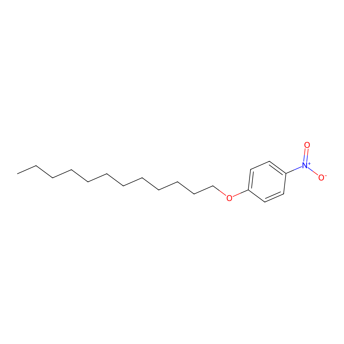 p-Nitrophenyl dodecyl ether molecular structure, CAS 65039-18-1