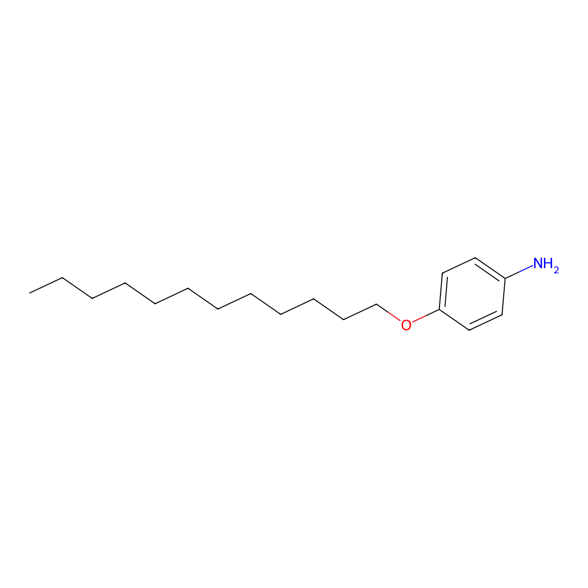 4-(Dodecyloxy)aniline molecular structure, CAS 65039-19-2