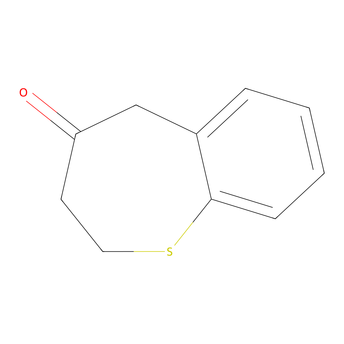 2,3-Dihydro-1-benzothiepin-4(5H)-one molecular structure, CAS 65039-90-9