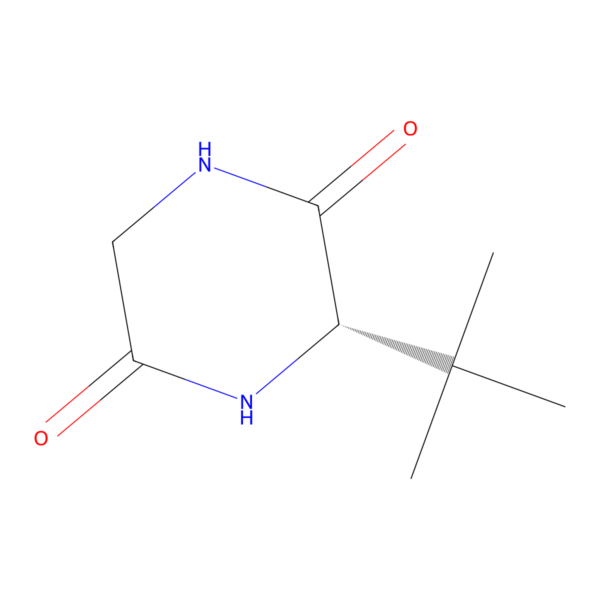 (S)-3-tert-Butyl-2,5-piperazinedione molecular structure, CAS 65050-07-9