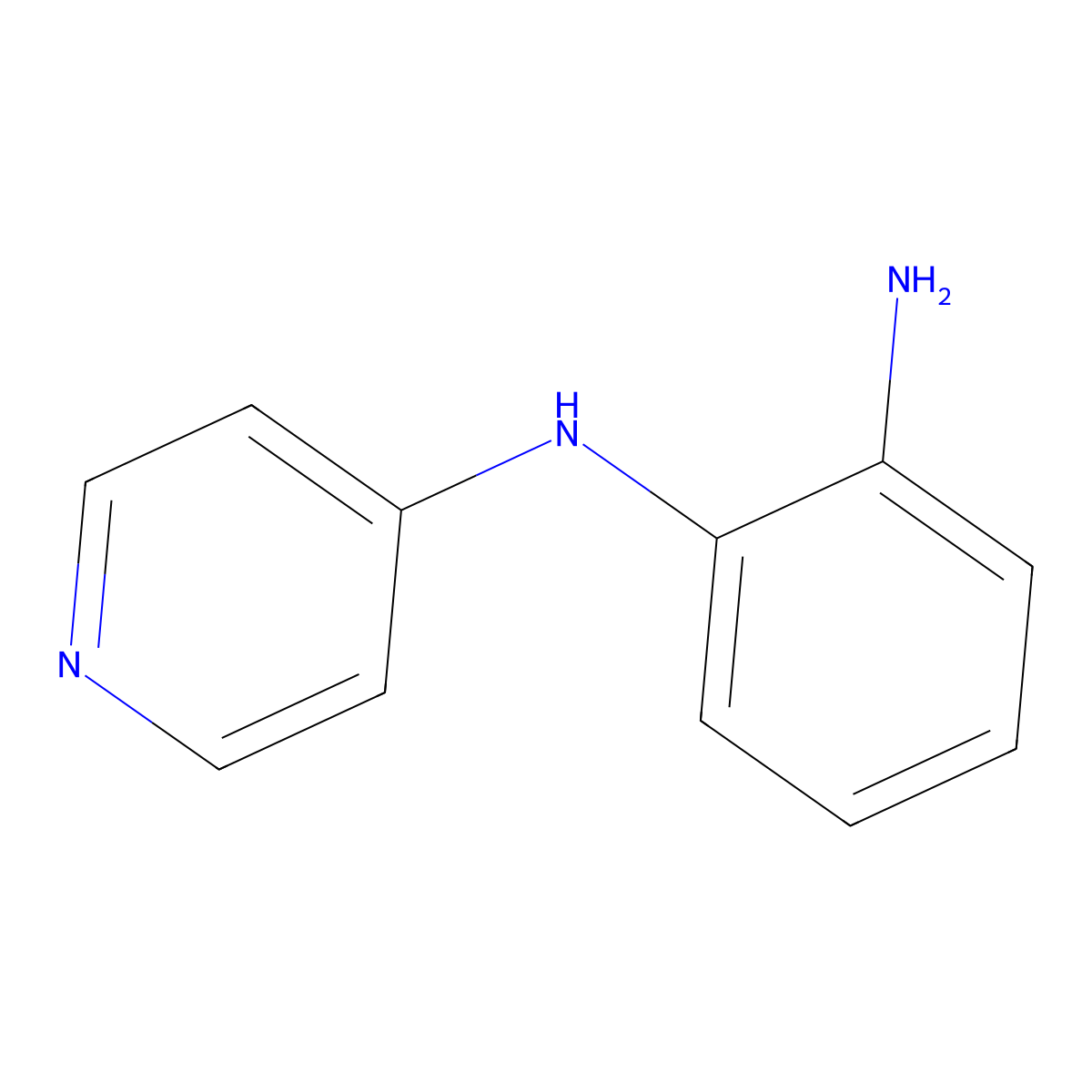 4-(2-Aminoanilino)pyridine molecular structure, CAS 65053-26-1