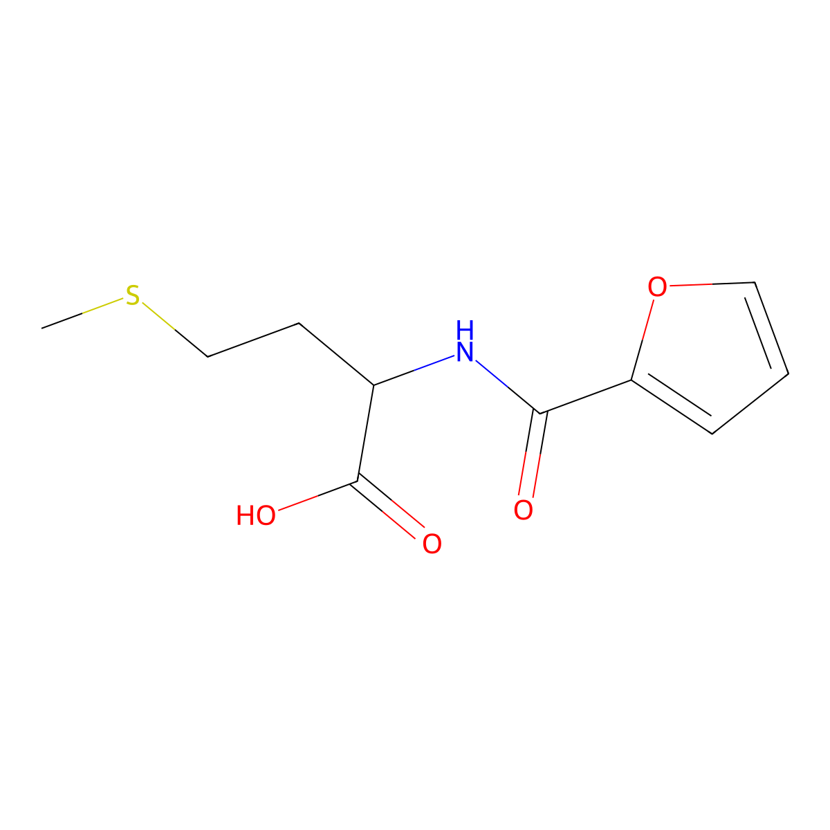 2-(Furan-2-ylformamido)-4-(methylsulfanyl)butanoic acid molecular structure, CAS 65054-95-7