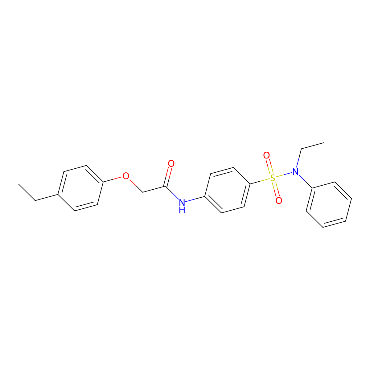 2-(4-ethylphenoxy)-N-[4-[ethyl(phenyl)sulfamoyl]phenyl]acetamide molecular structure, CAS 650575-96-5