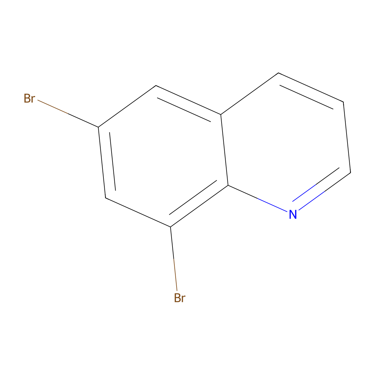 6,8-Dibromoquinoline molecular structure, CAS 650583-75-8