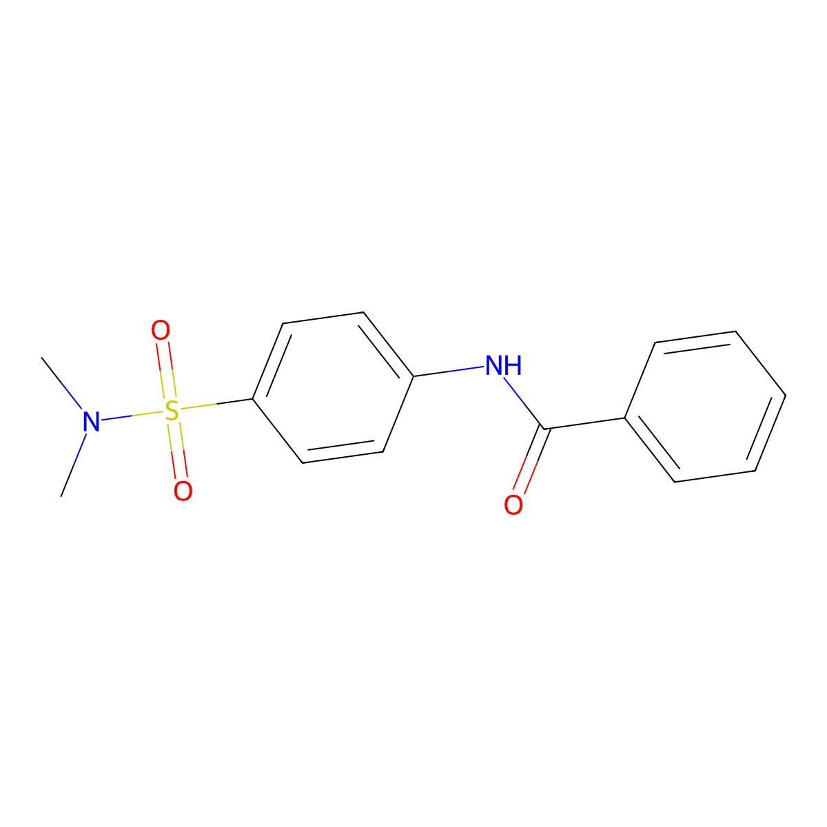 N-[4-(dimethylsulfamoyl)phenyl]benzamide molecular structure, CAS 650584-67-1