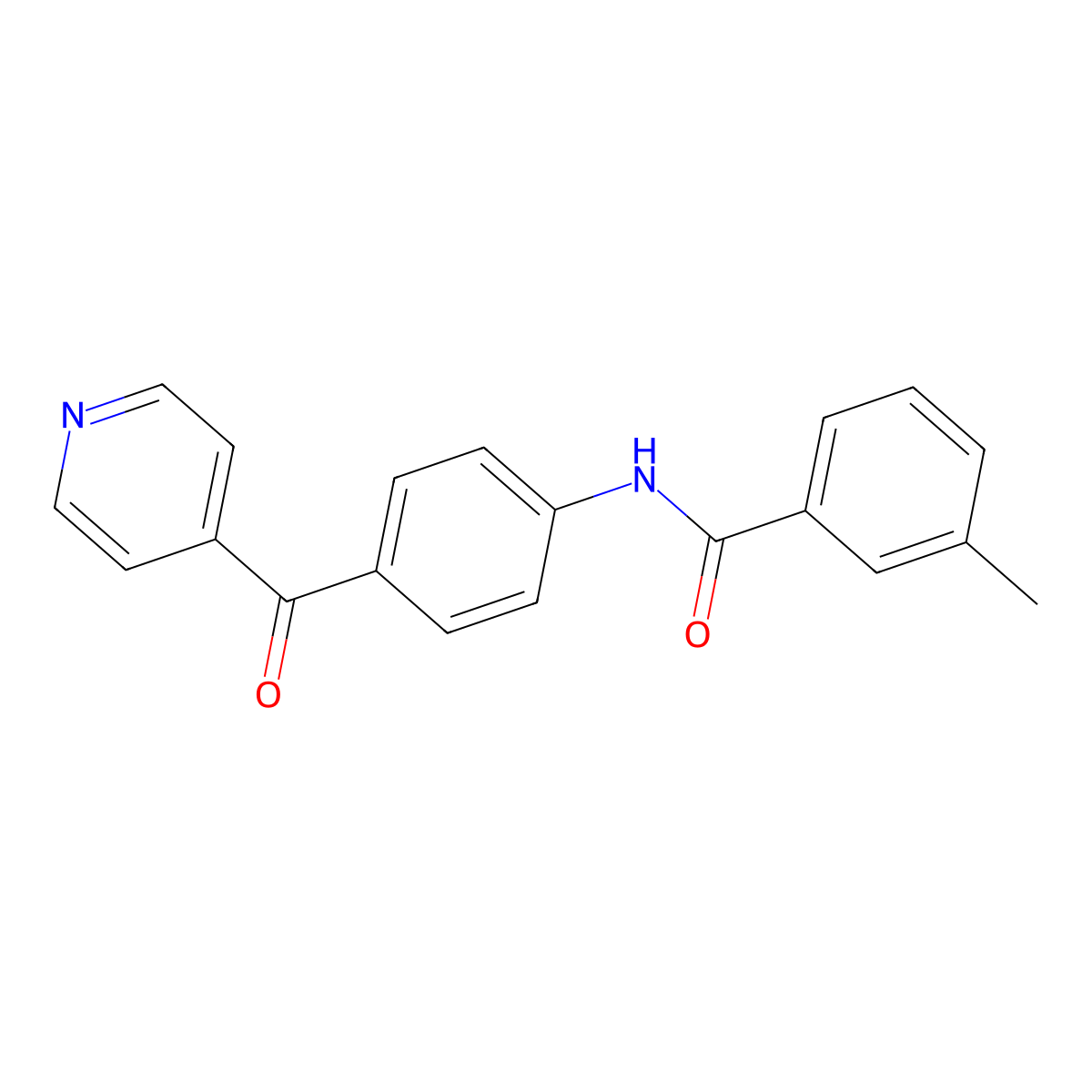 N-(4-isonicotinoylphenyl)-3-methylbenzamide molecular structure, CAS 650594-33-5