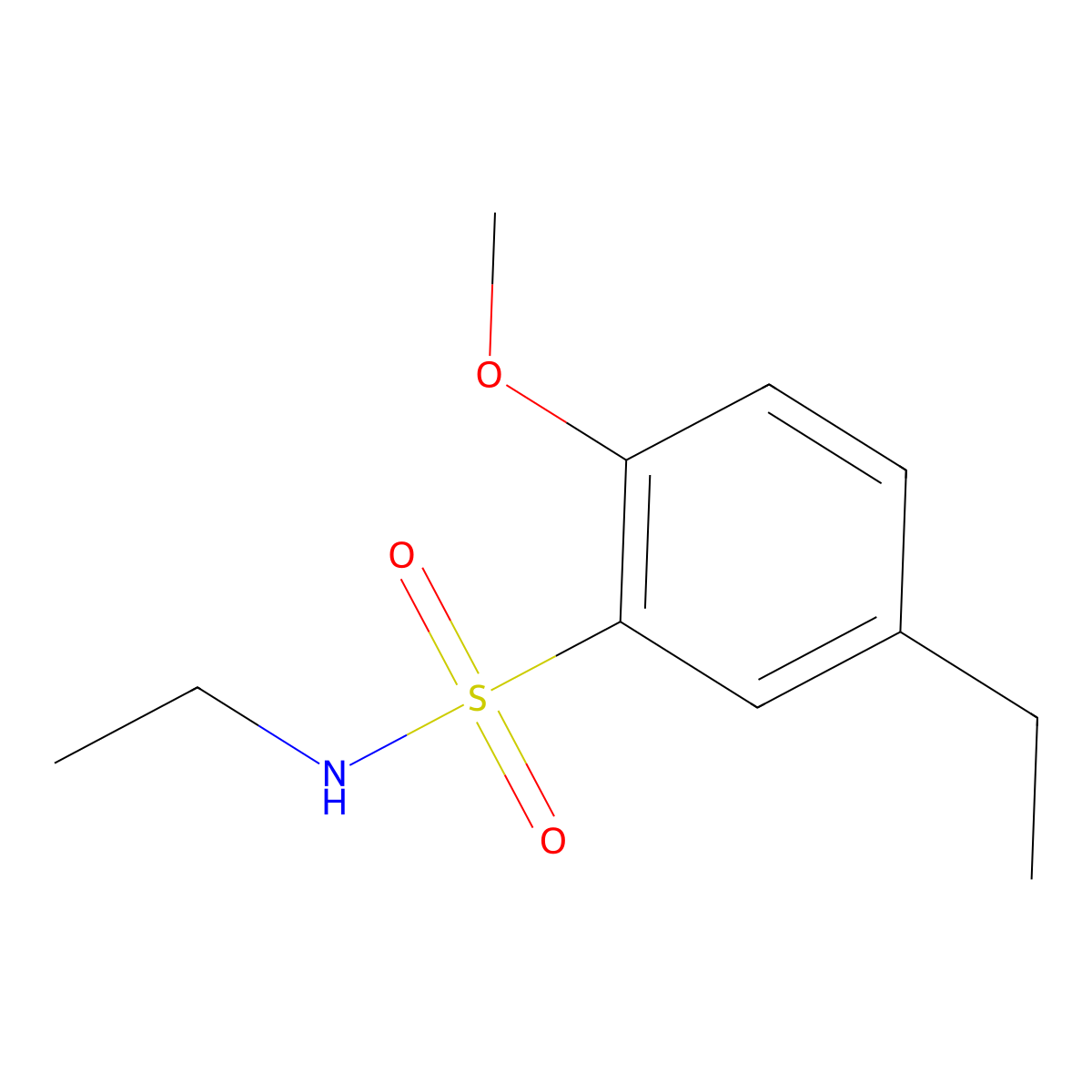 N,5-diethyl-2-methoxybenzenesulfonamide molecular structure, CAS 650594-81-3