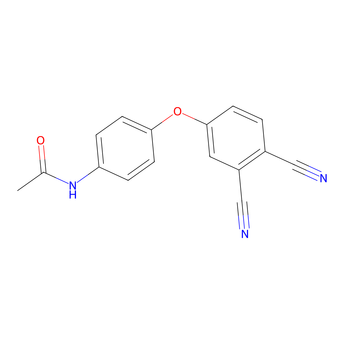 N-[4-(3,4-dicyanophenoxy)phenyl]acetamide molecular structure, CAS 650595-13-4